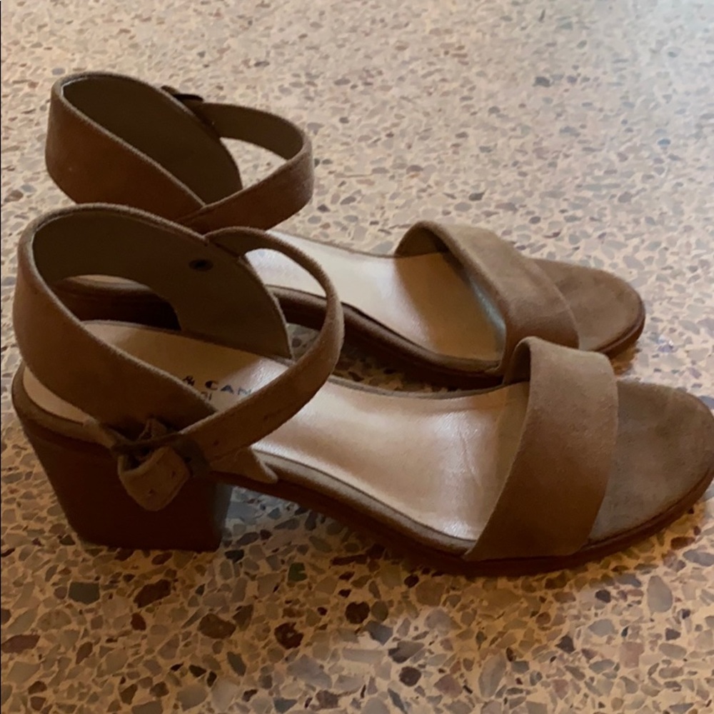 Faux Suede mushroom beige sandals
